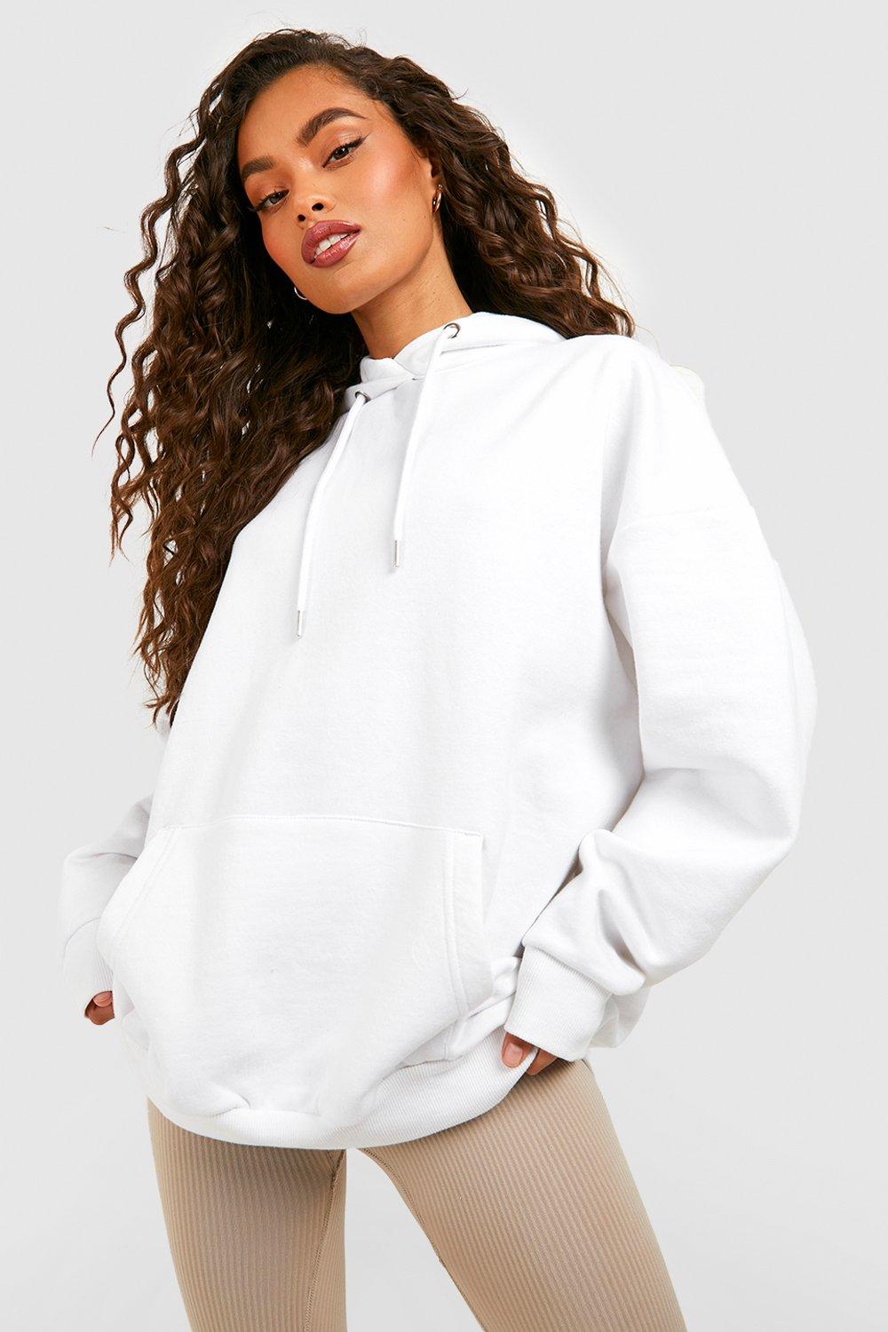 Womens Basic Oversized Hoodie - White - Xs, White