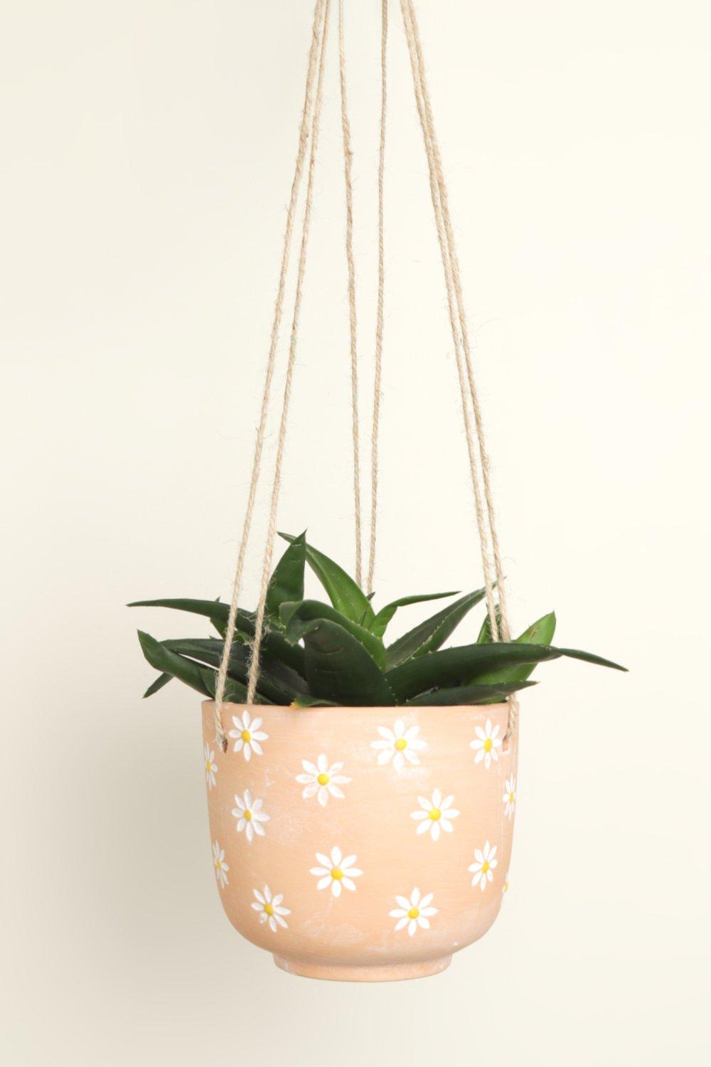 Pot À Plantes Suspendu En Terracotta - Orange Terracotta - One Size, Orange Terracotta