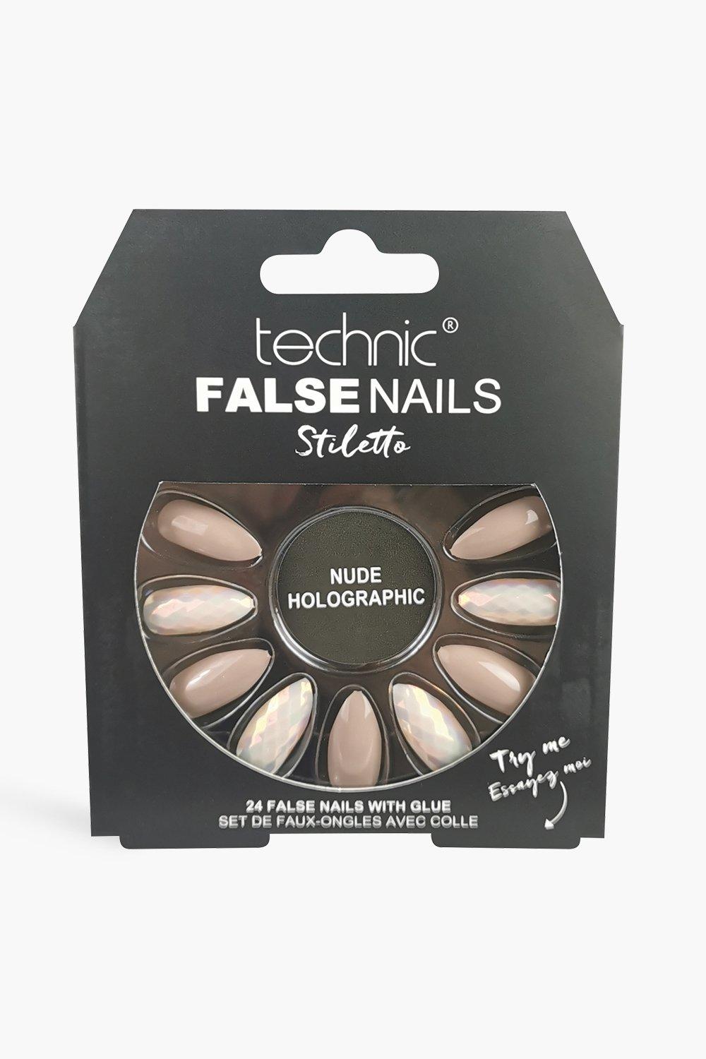 Image of Technic Kit unghie finte a stiletto Nude Holographic, Beige