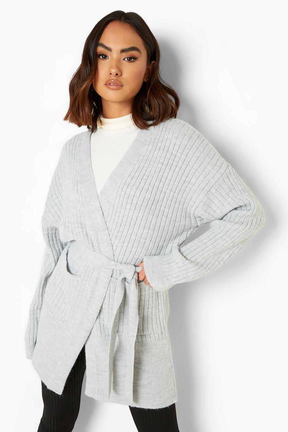 Gilet Ceinturé - Gris - S, Gris