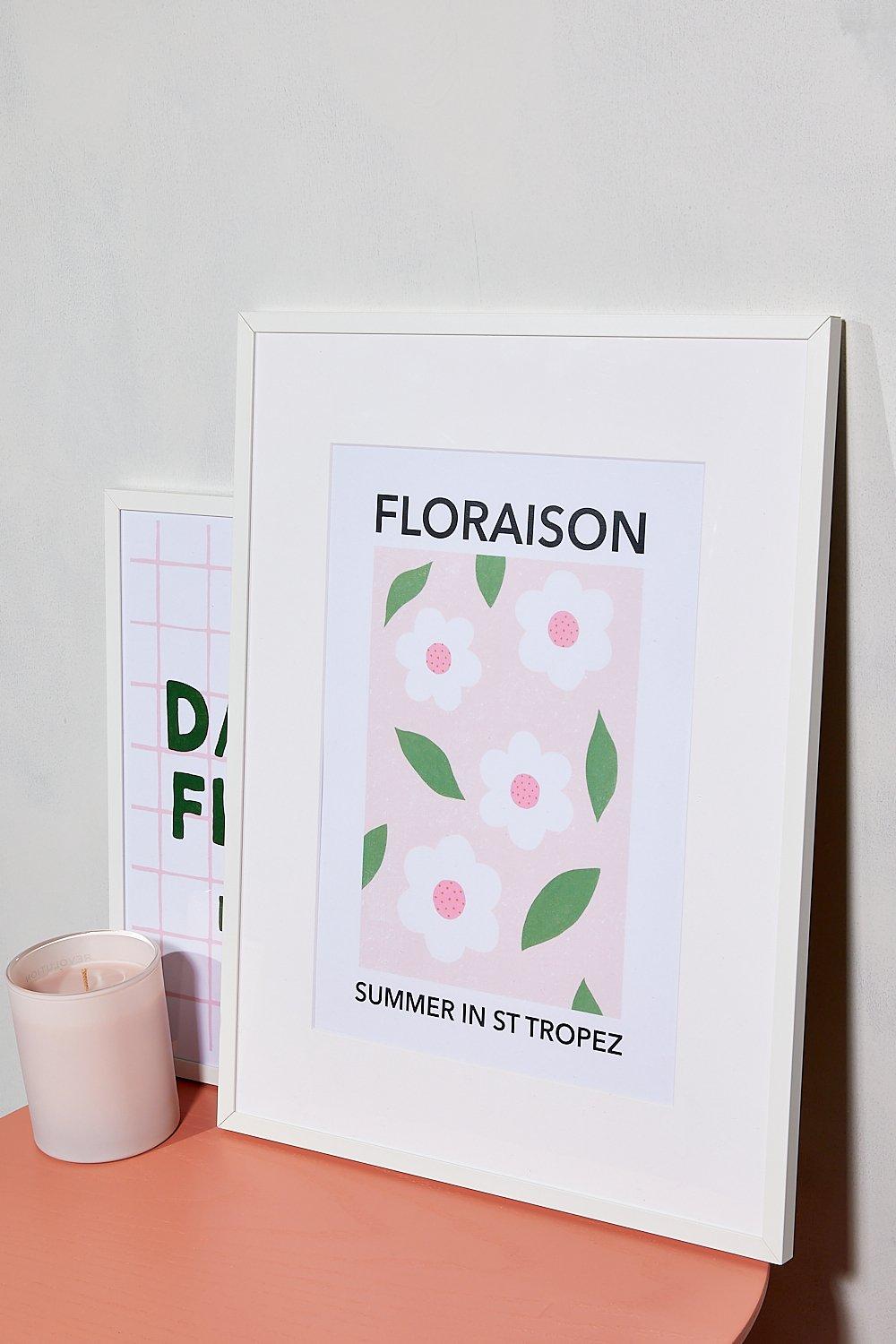 Imprimé A4 Sumer In St Tropez - Rose - One Size, Rose