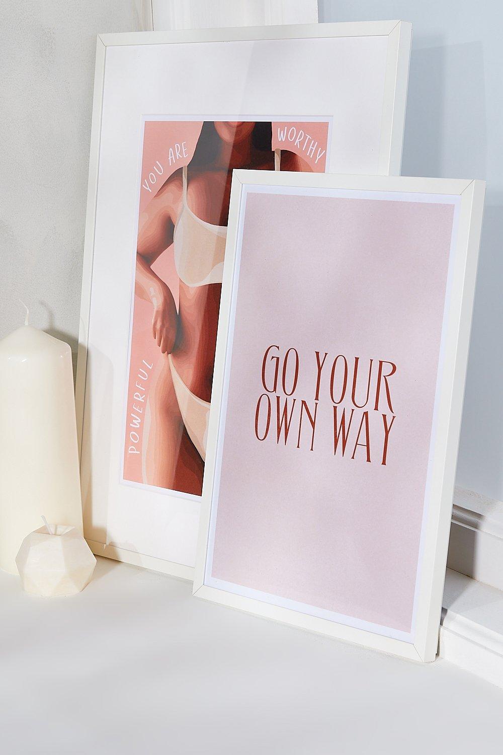 Imprimé A4 Go Your Own Way - Nude - One Size, Nude
