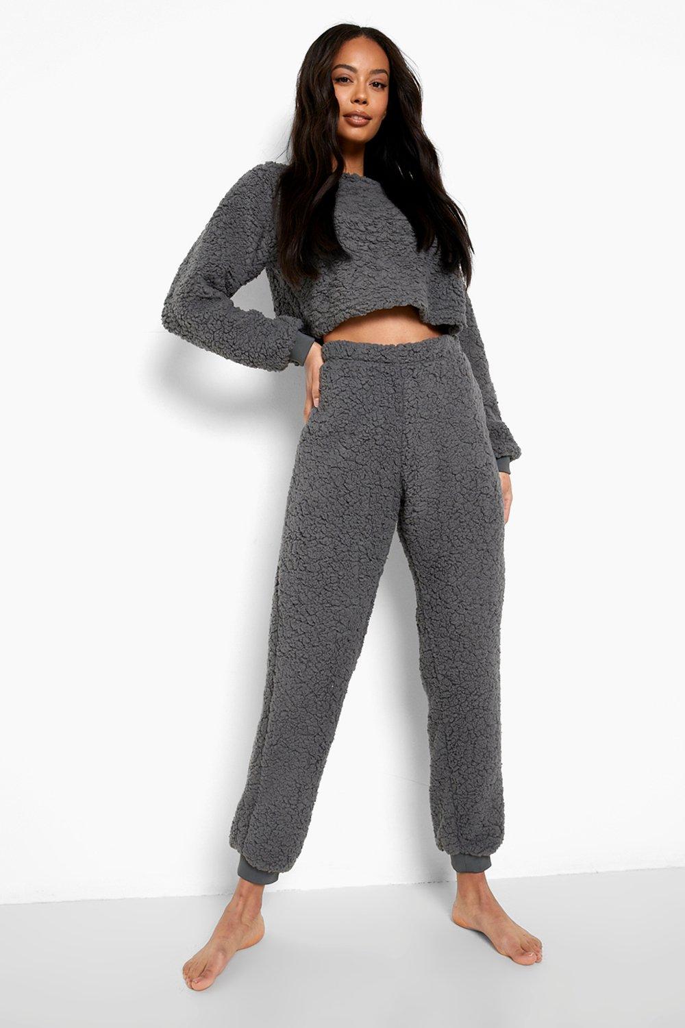 Womens Tall Mix And Match Fluffy Trouser - Grey - 14, Grey