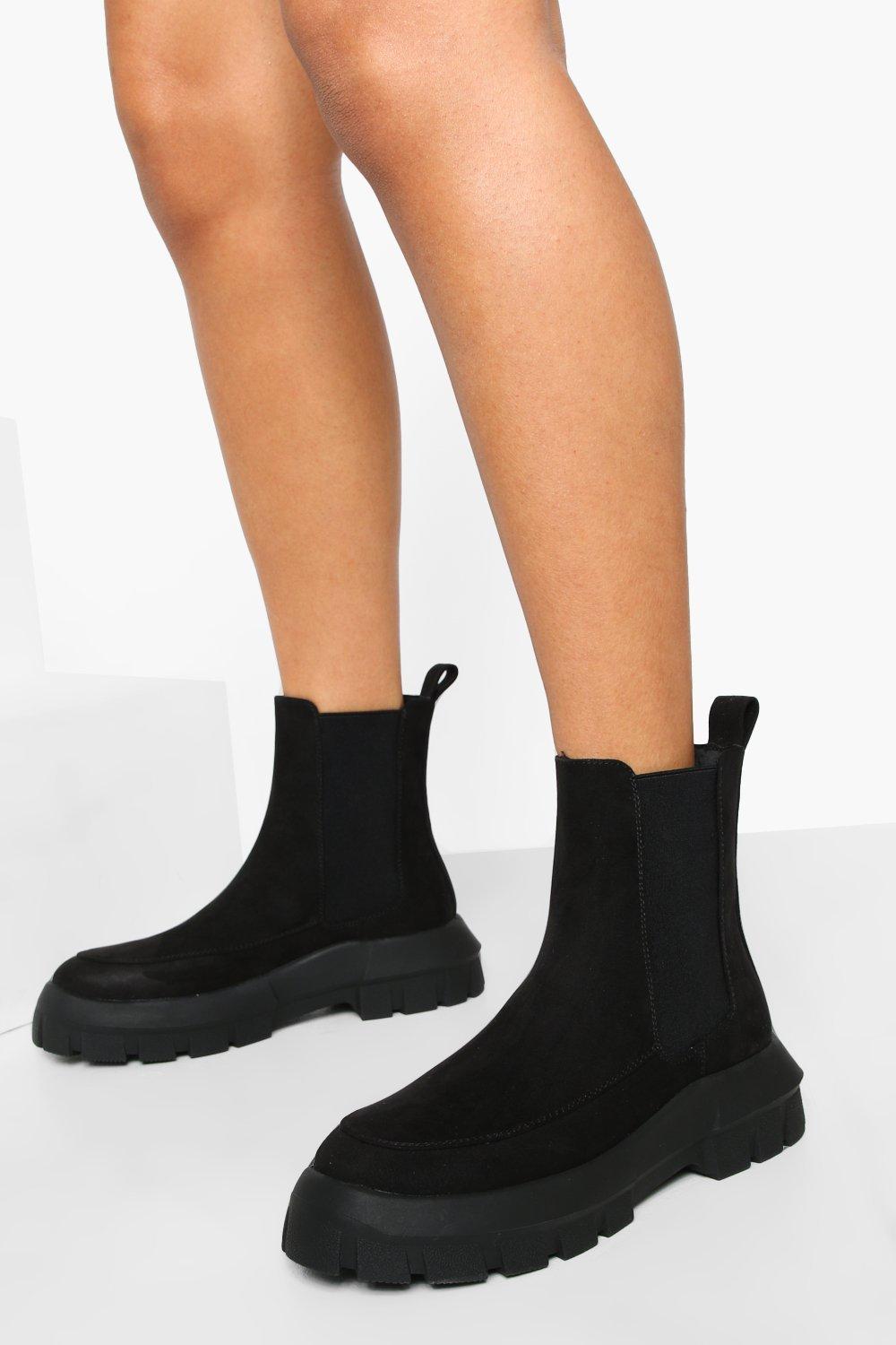 z_code_z exclusive nora vegan chunky chelsea boots in black croc