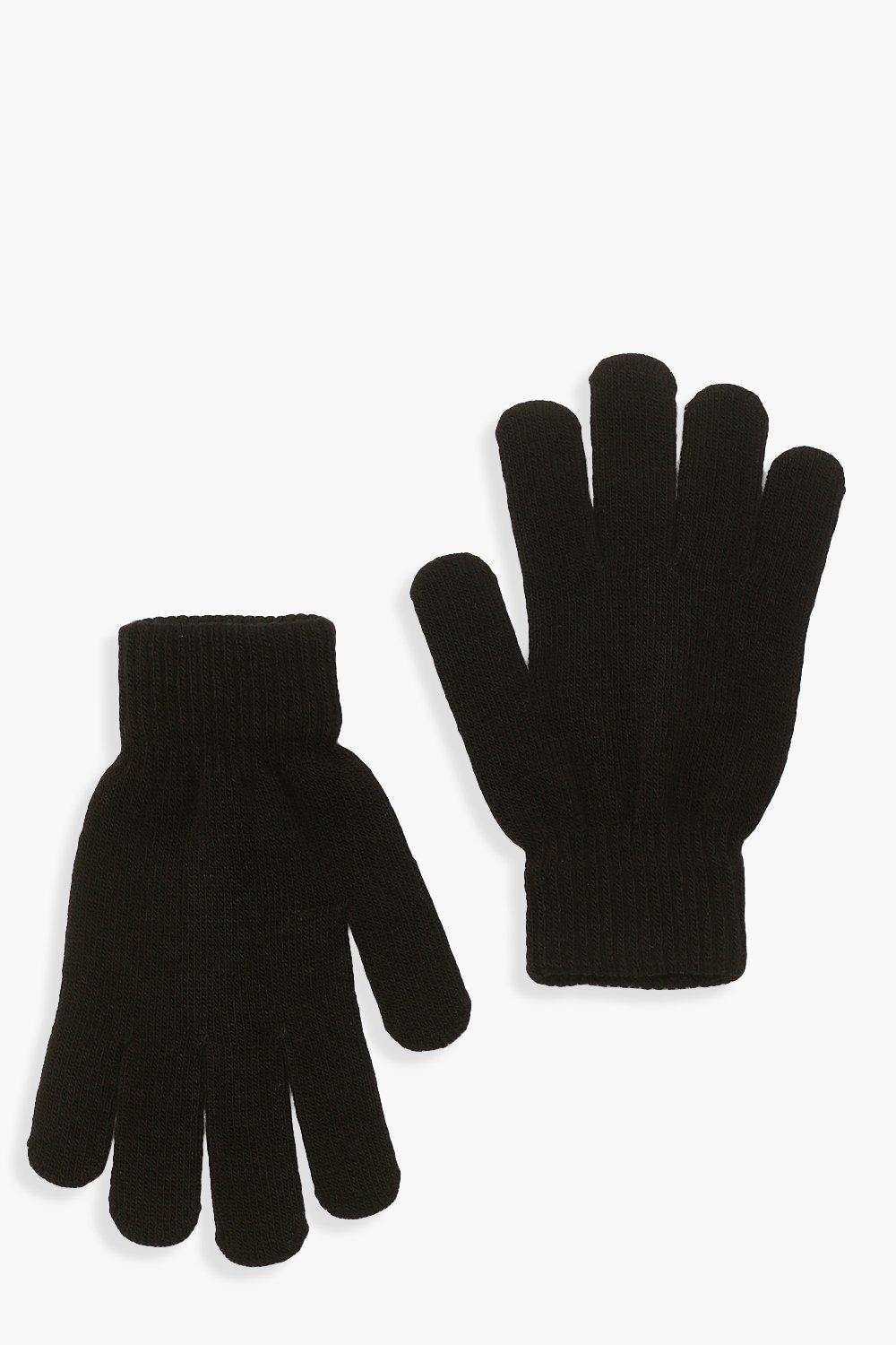 Womens Black Magic Gloves One Size Black