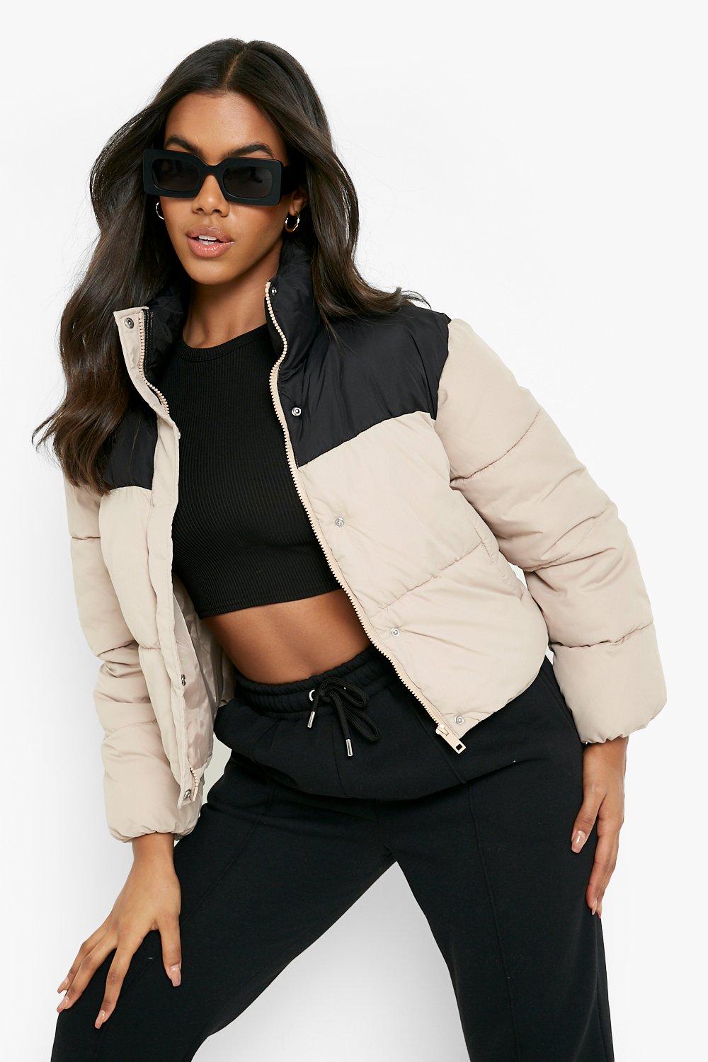 boohoo puffer jacket womens