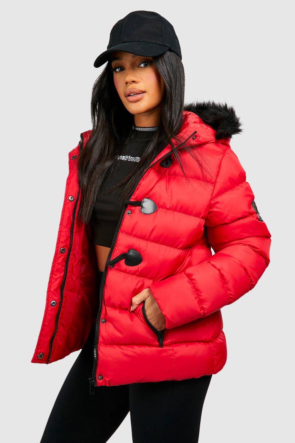 boohoo red jacket