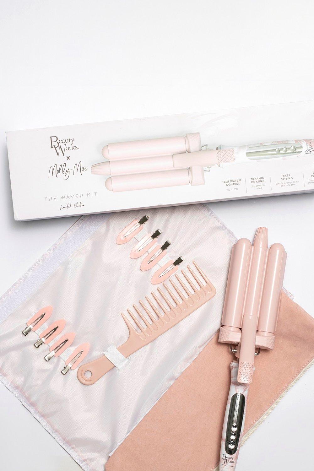 Womens Beauty Works X Molly Mae Waver Kit - Pink - One Size, Pink