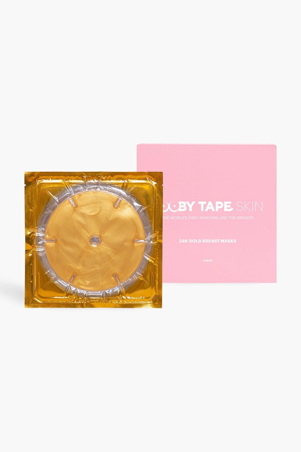 Womens Booby Tape Skin 24K Gold Breast Masks - Metallics - One Size, Metallics