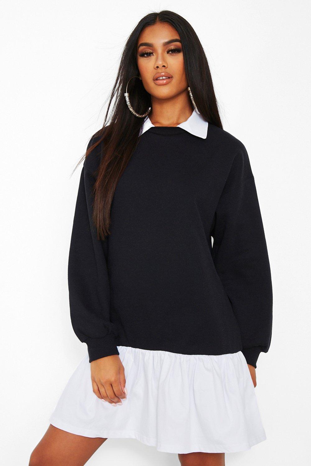 collared sweatshirt women's