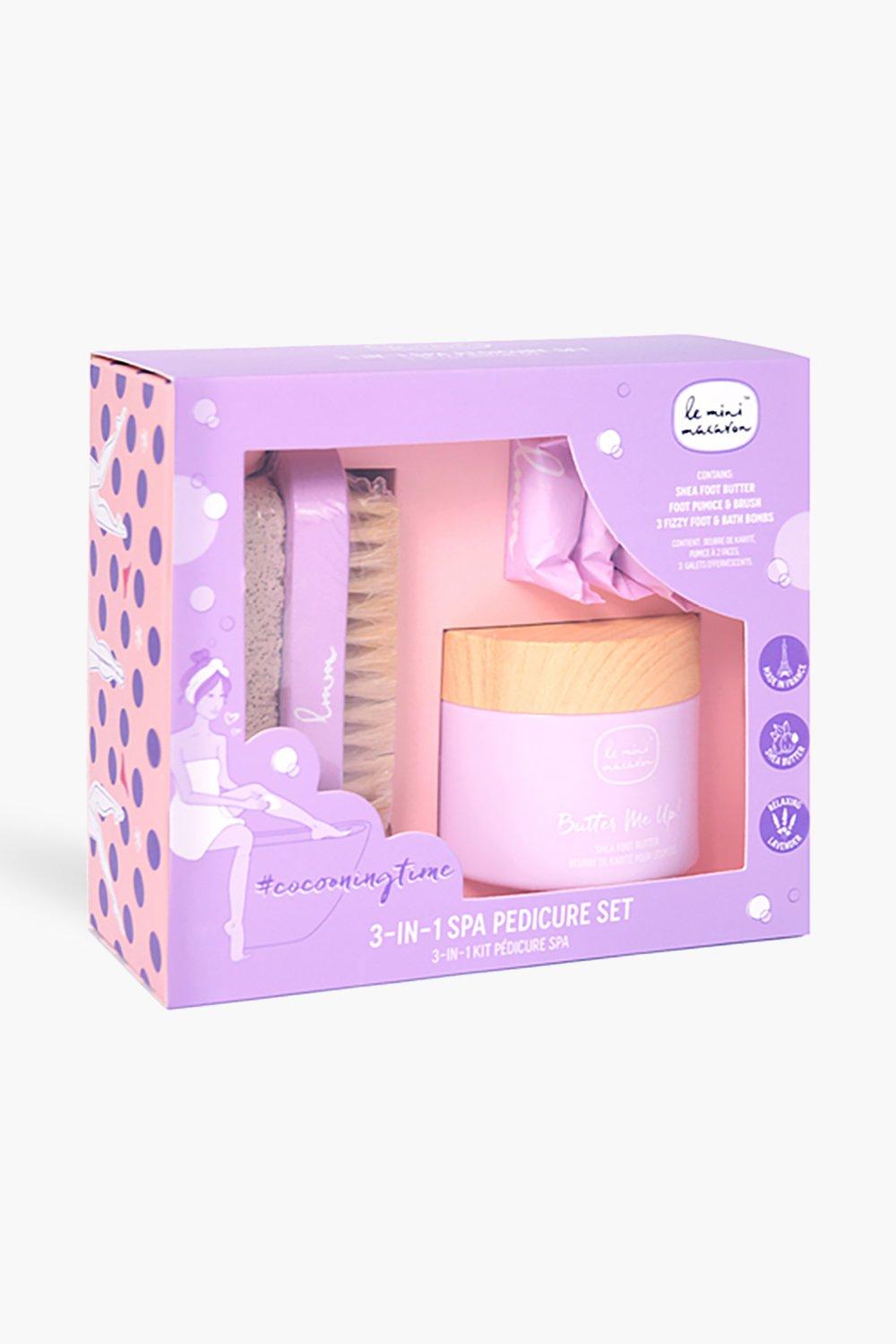 Womens Le Mini Macaron Spa Pedicure 3-In-1 Set - Pink - One Size, Pink