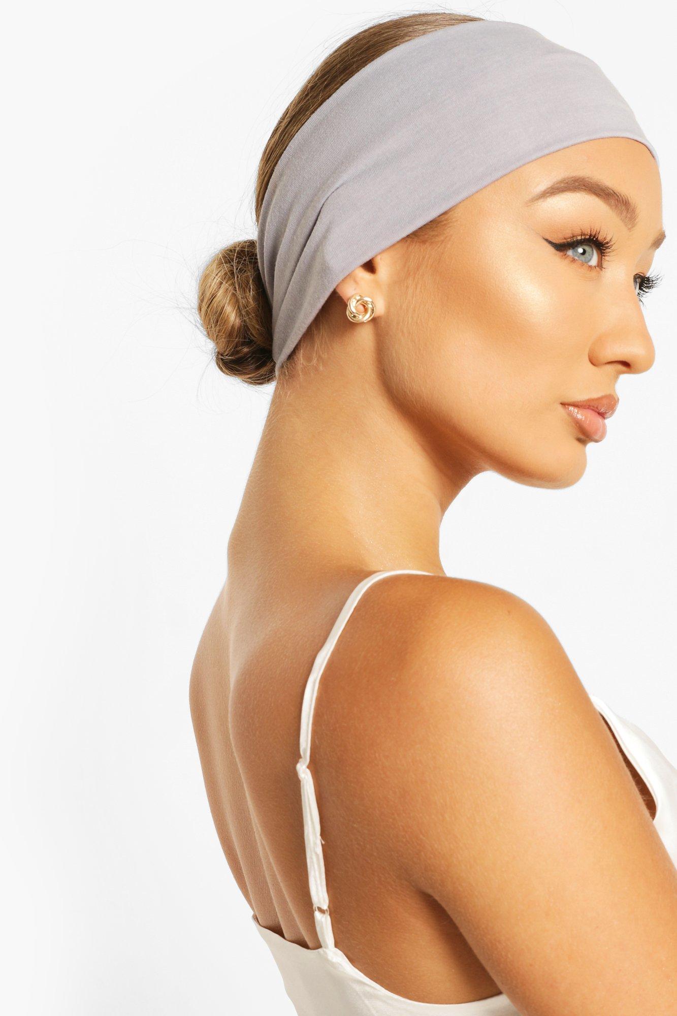 Womens Stretchy Make Up And Facial Headband - Grey - One Size, Grey