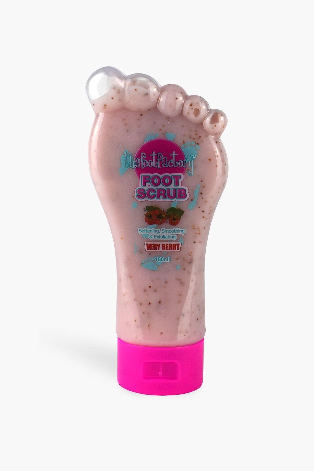 Womens The Foot Factory Foot Scrub - Very Berry - Pink - One Size, Pink