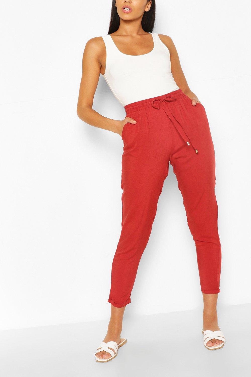 Womens Relaxed Fit Casual Jogger - Brown - 16, Brown
