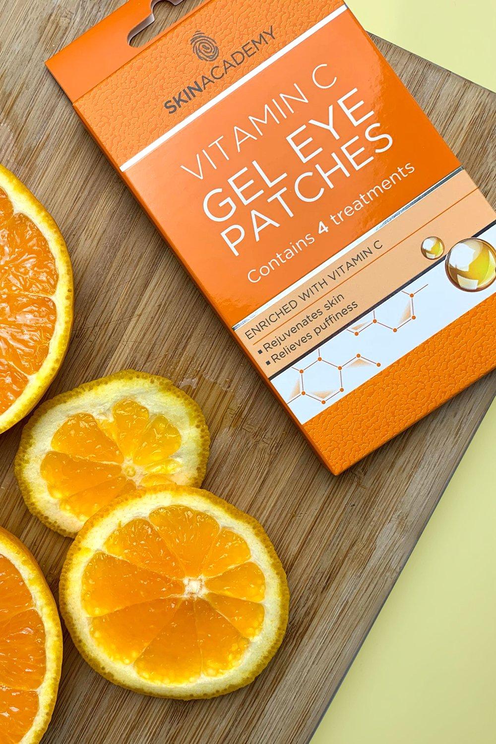 Womens Skin Academy Gel Eye Patches - Vitamin C - Orange - One Size, Orange