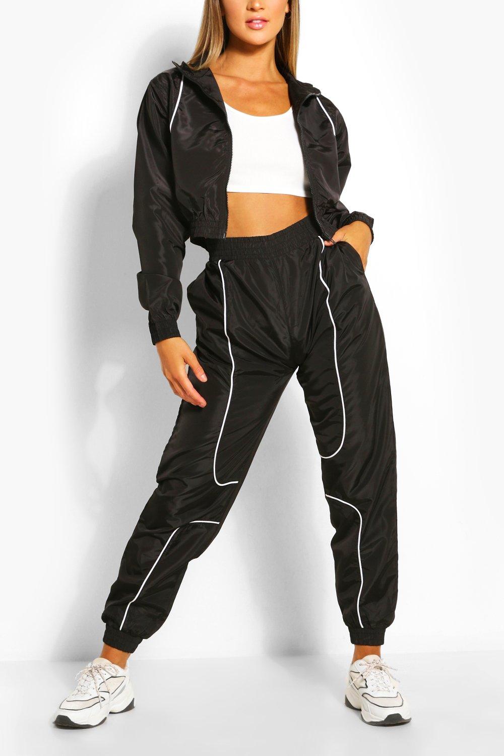 black shell tracksuit