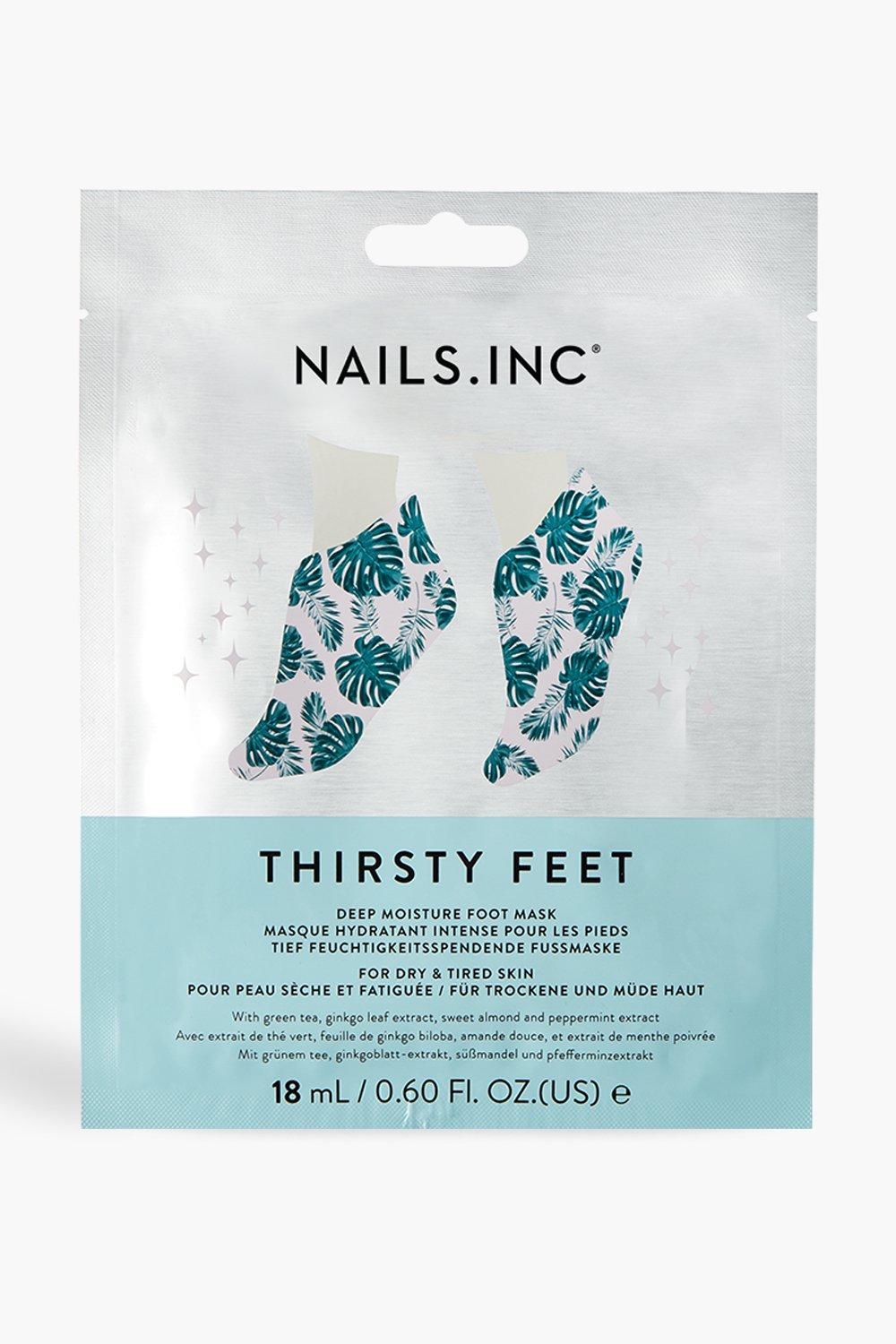Womens Nails Inc Thirsty Feet Mask - Grey - One Size, Grey