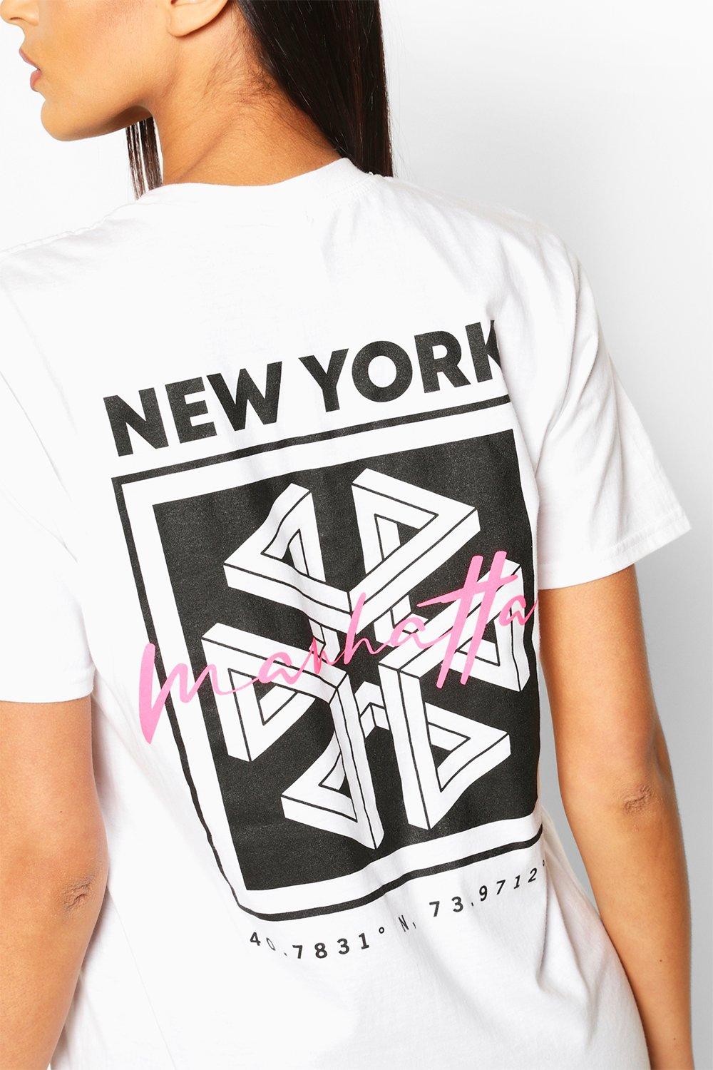 

Manhattan Graphic Print T-Shirt, Black