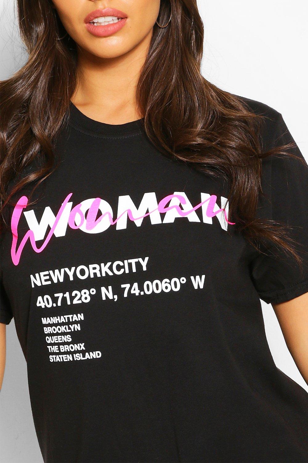 

Woman Print T-Shirt, Black