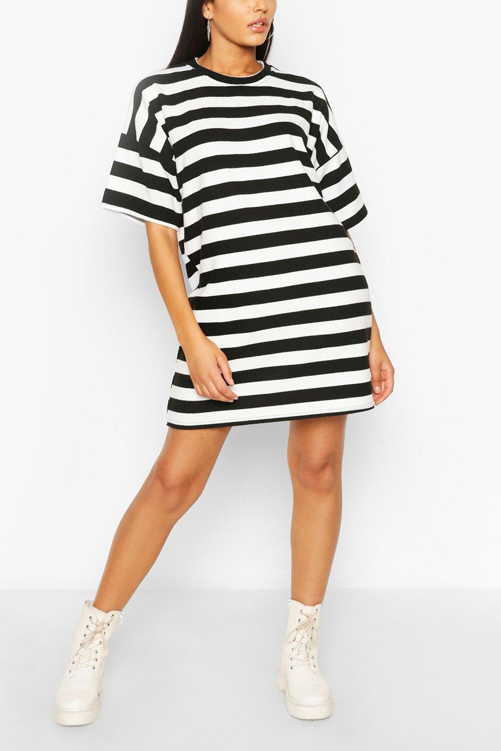 t shirt dress stripe