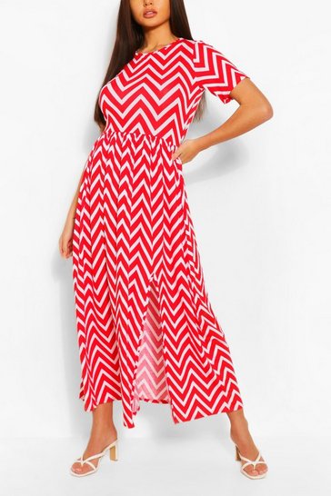 Womens Ladies Strappy Printed Paisley Front Double Split Cami Long Maxi Dress