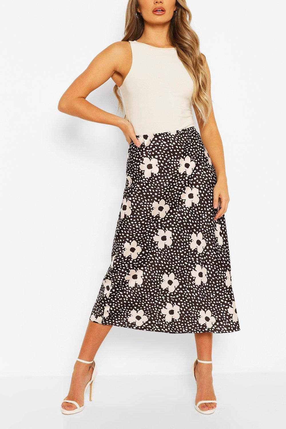 floral slip skirt