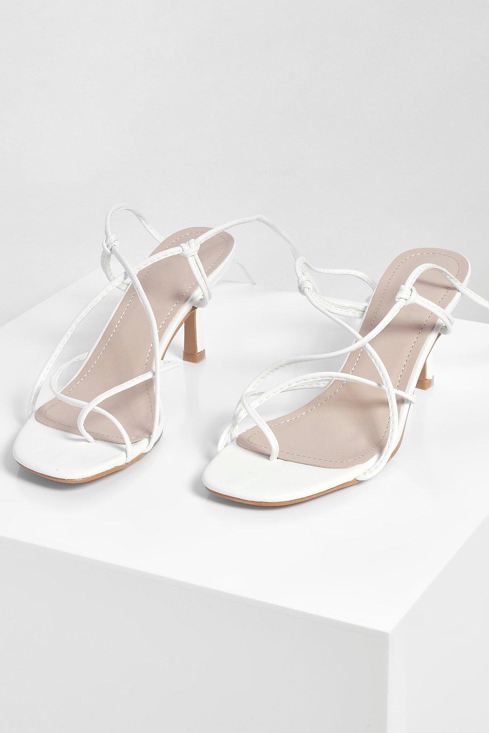 ivory sandals low heel