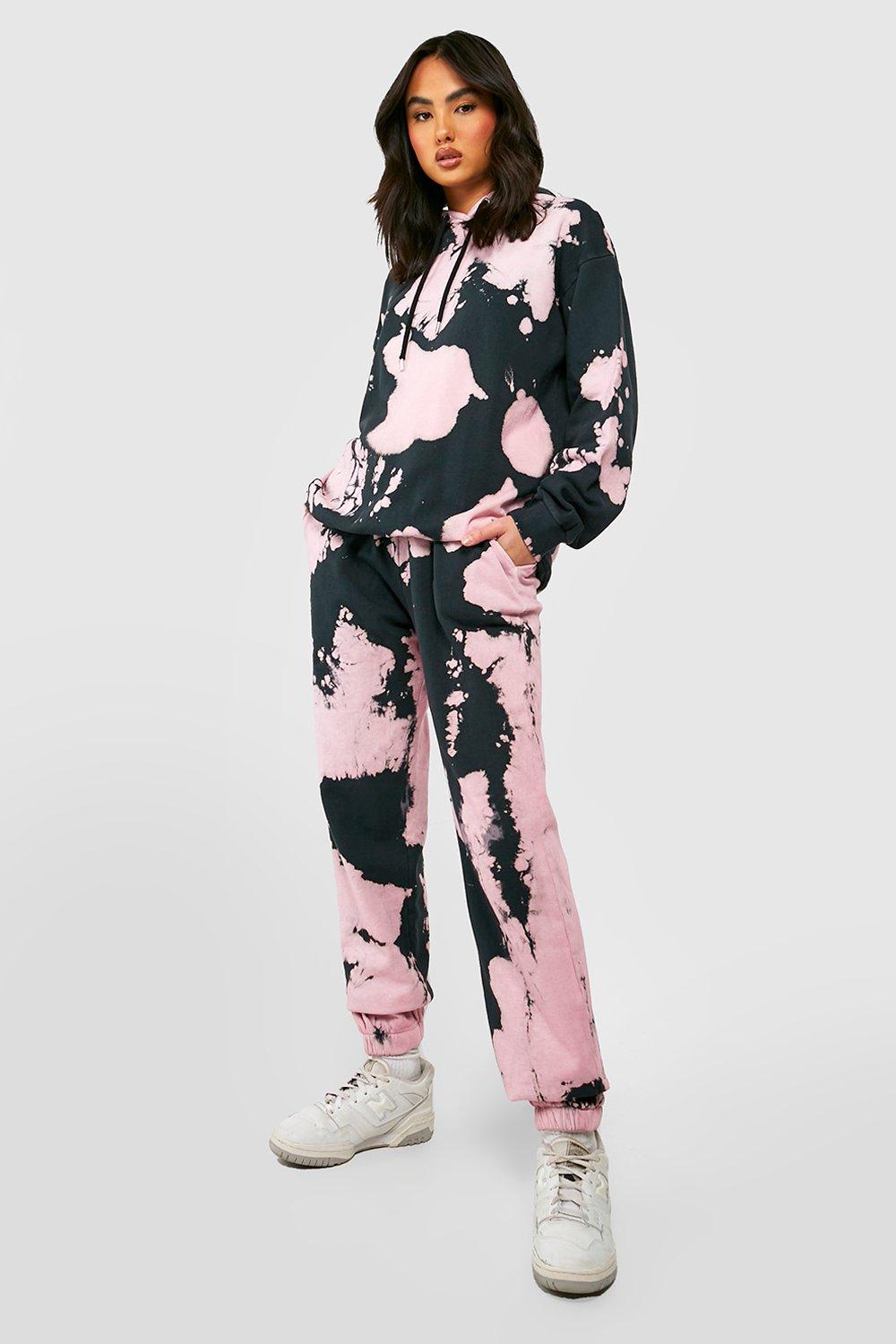 Womens Tie Dye Joggers - Pink - 10, Pink