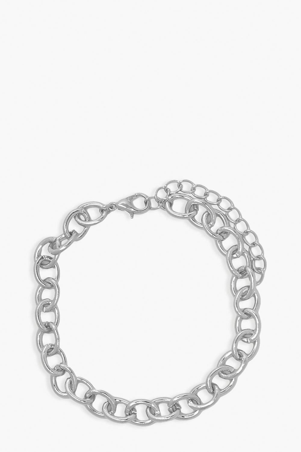 

Простой браслет на щиколотку с цепочкой, Silver
