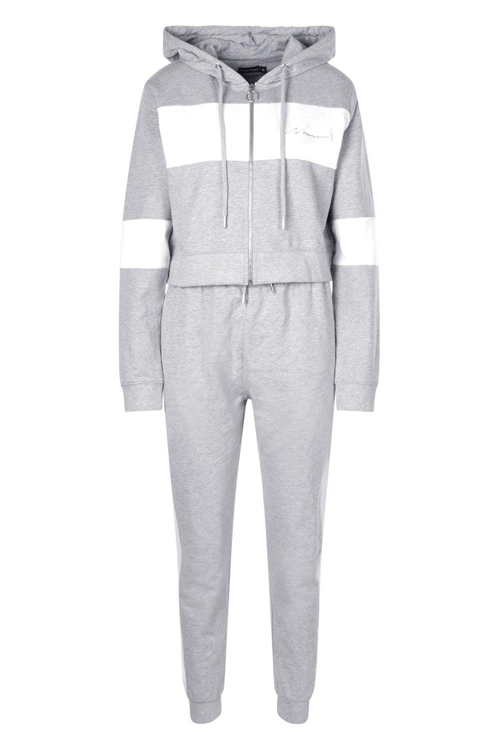 

Спортивный костюм Woman в стиле колор-блок, Grey marl