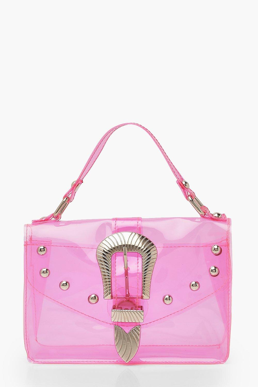 neon clear bag