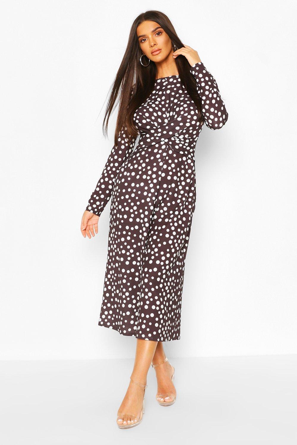 boohoo twist front jumpsuit