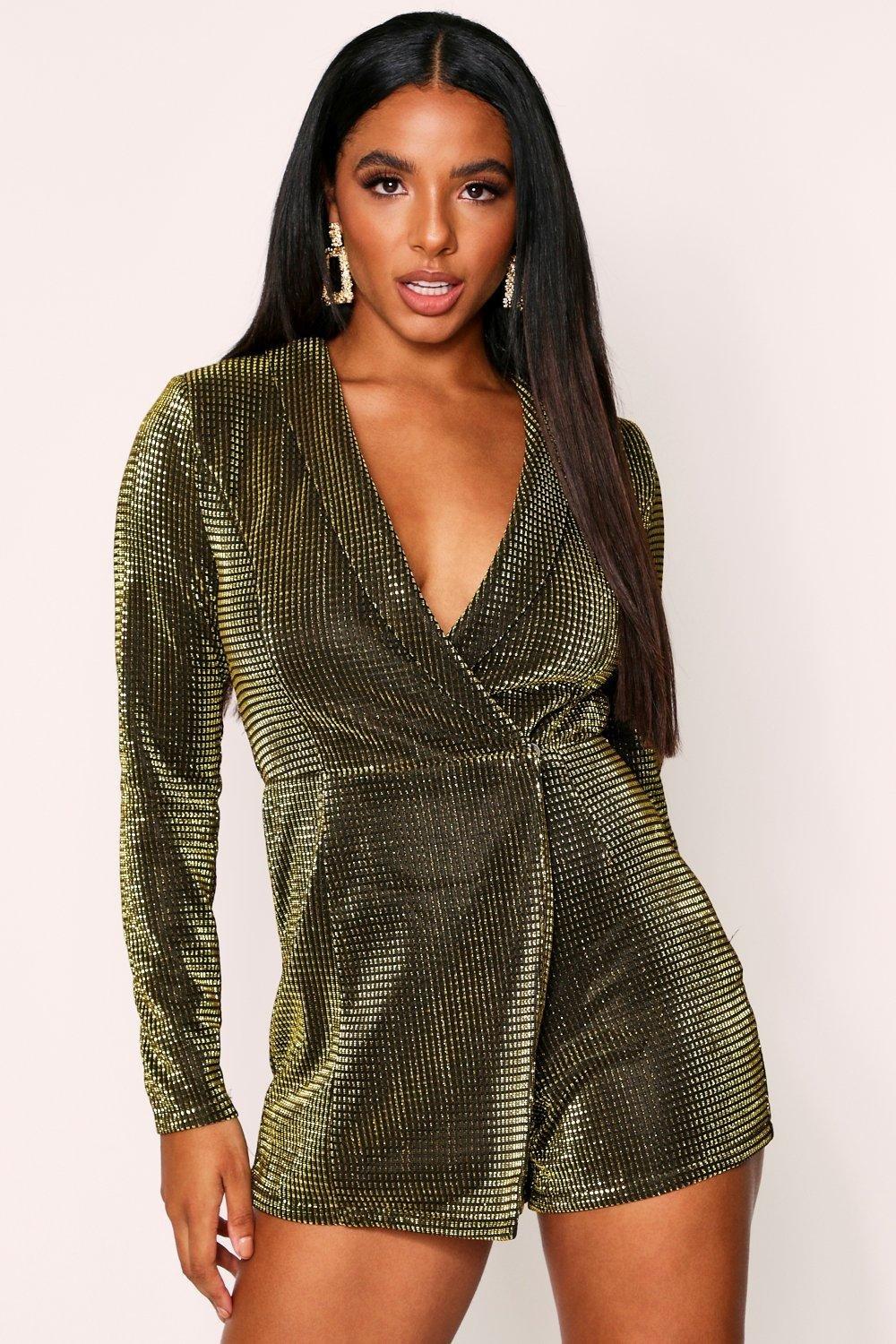 metallic playsuit