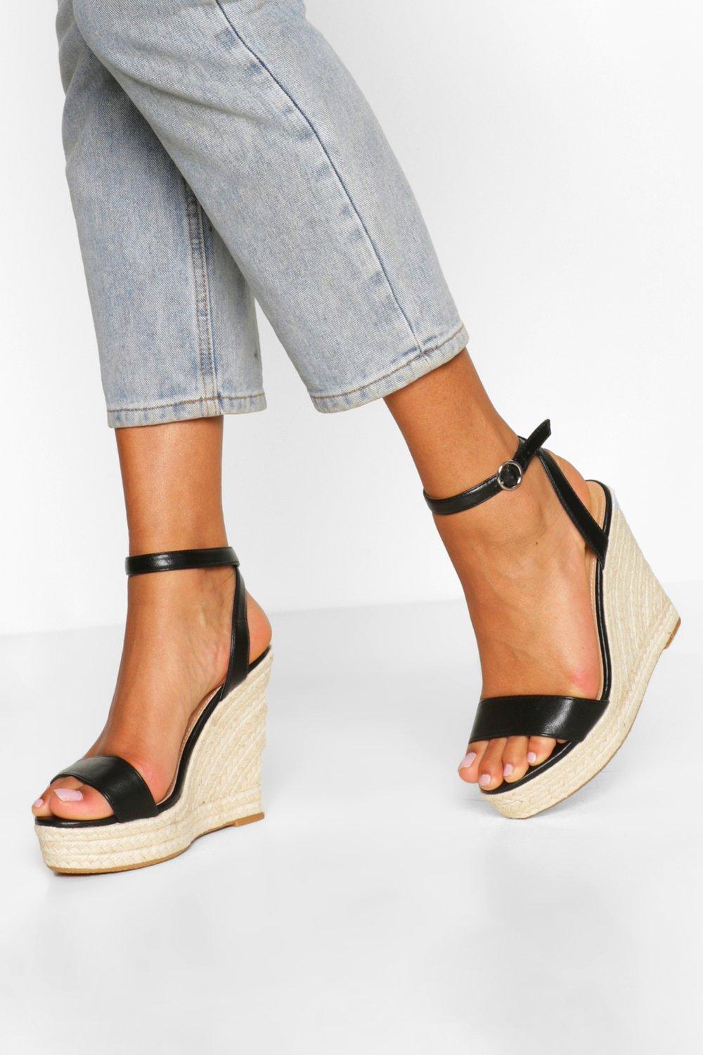 wide fit high wedges