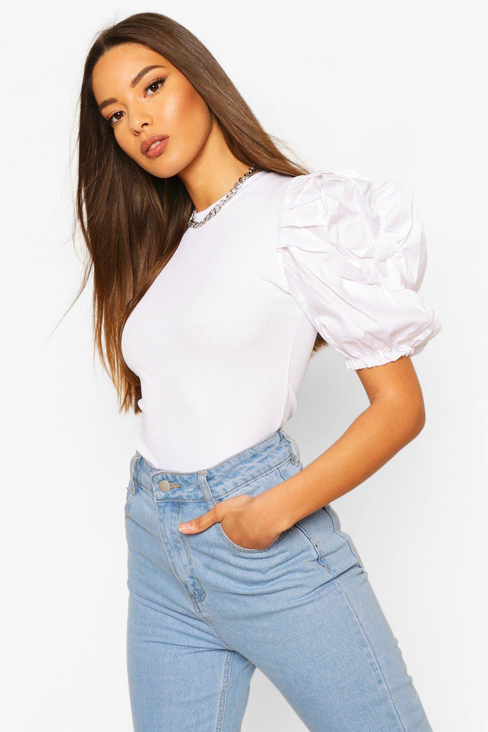 Puff Sleeve Tops | Puff Sleeve Blouses | boohoo UK