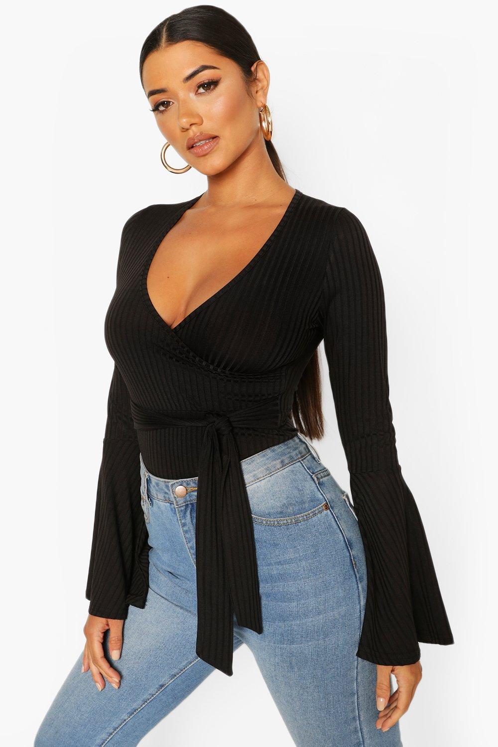 wrap top bodysuit