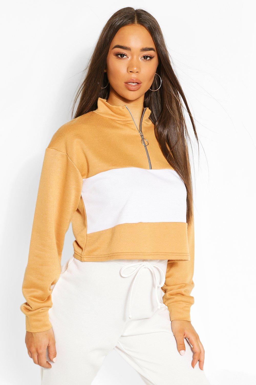 boohoo cropped sweatshirt