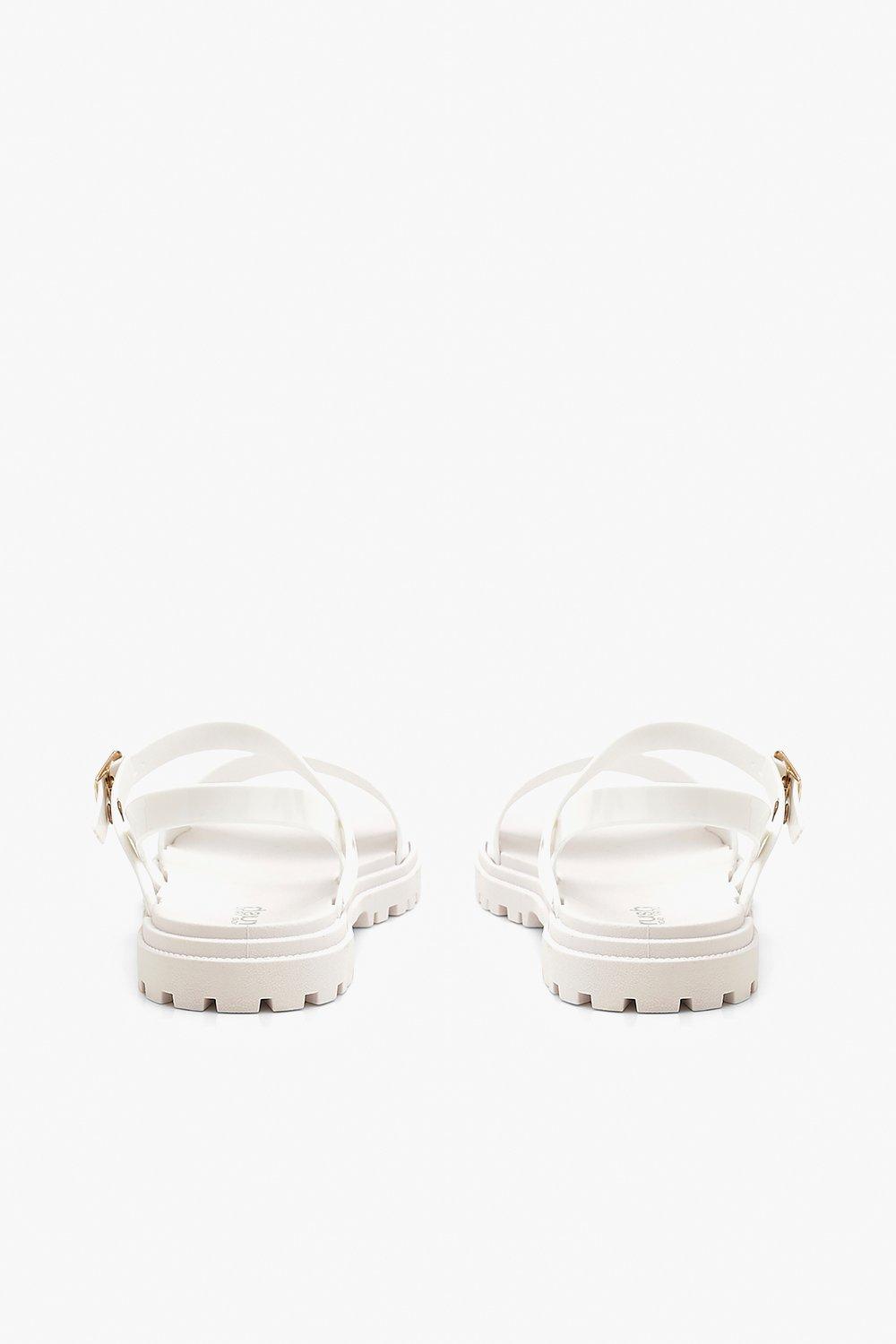 

Сандалии на подошве из двух частей, White