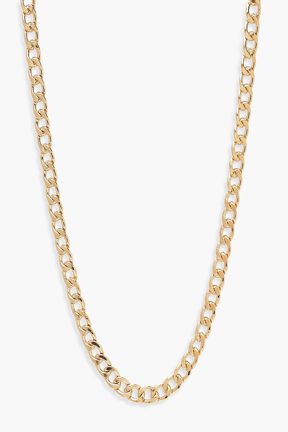 

Simple Curb Chain Necklace, Gold