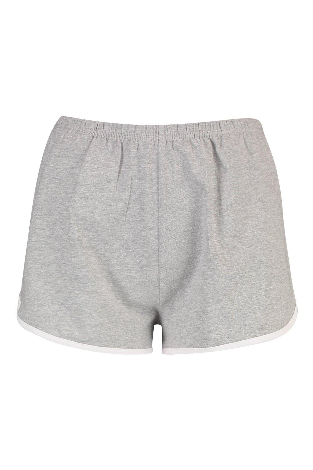 

Базовые контрастные шорты для бега из джерси, Grey marl