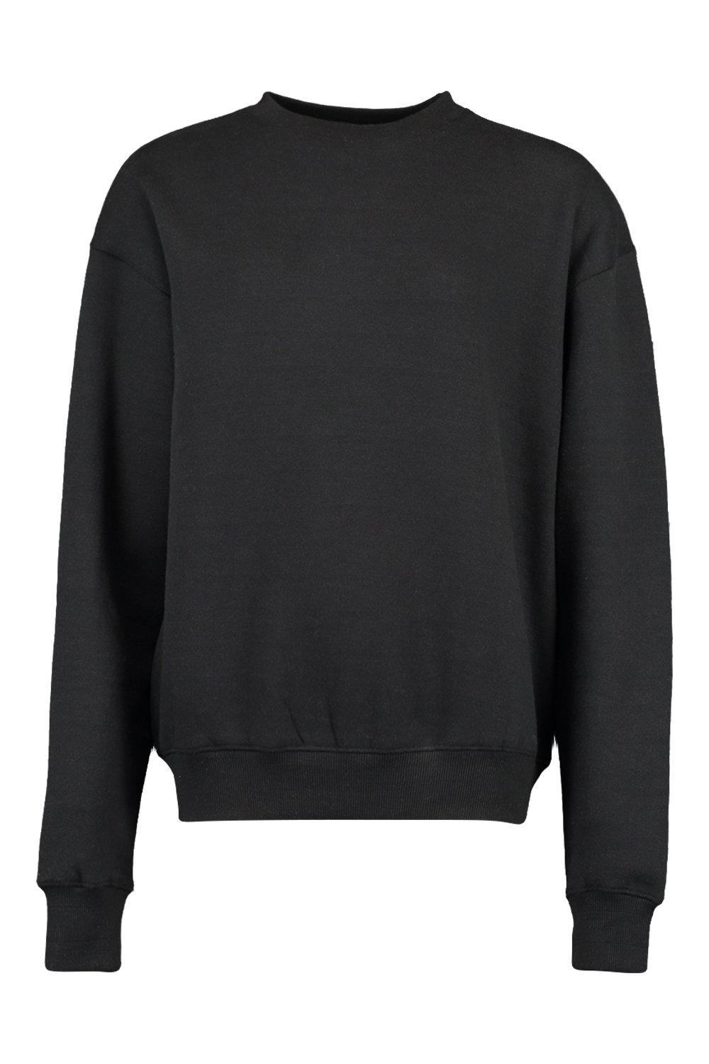 black basic sweatshirt