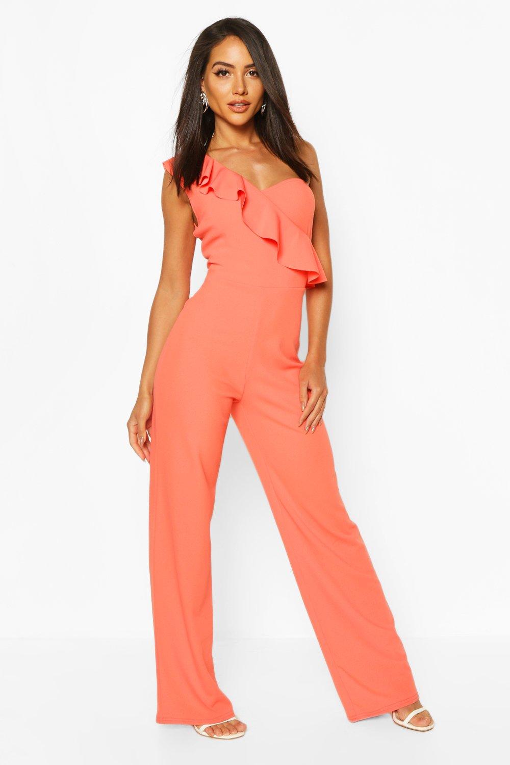 ruffle hem jumpsuit