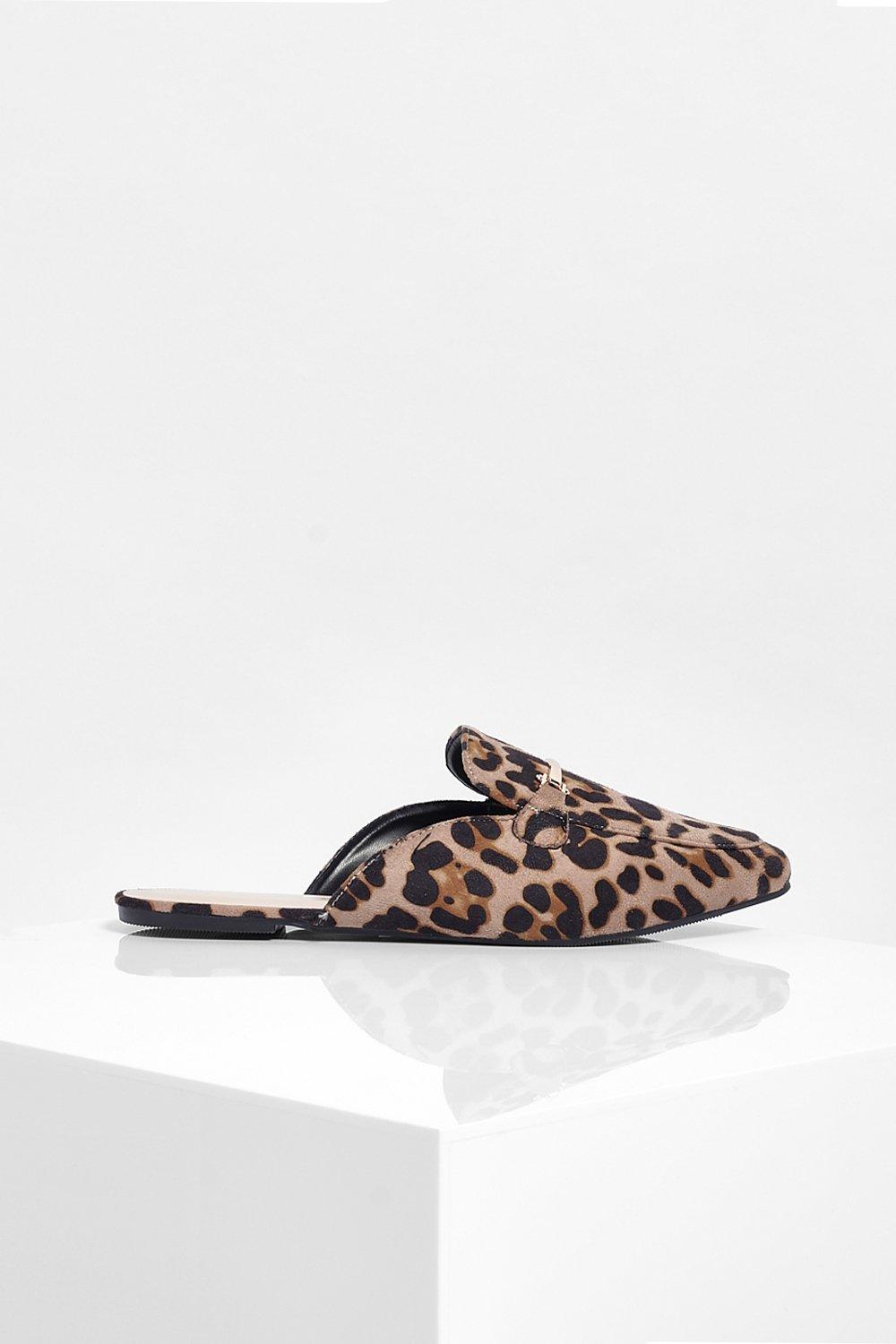 

Остроконечные мюли с леопардовым принтом, Leopard