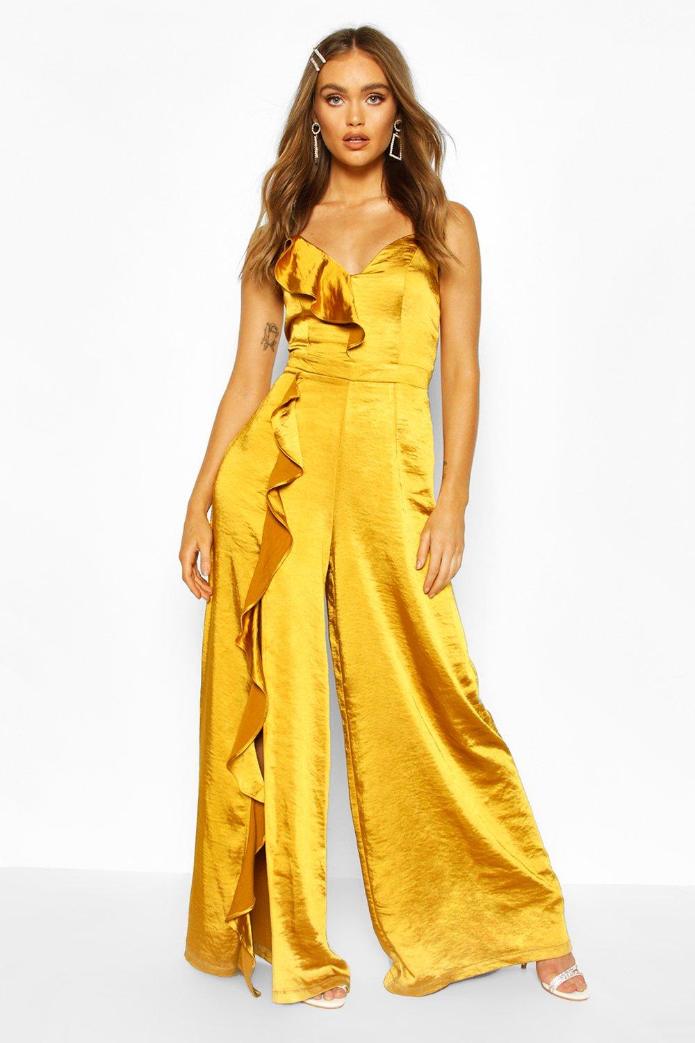 ruffle detail jumpsuit
