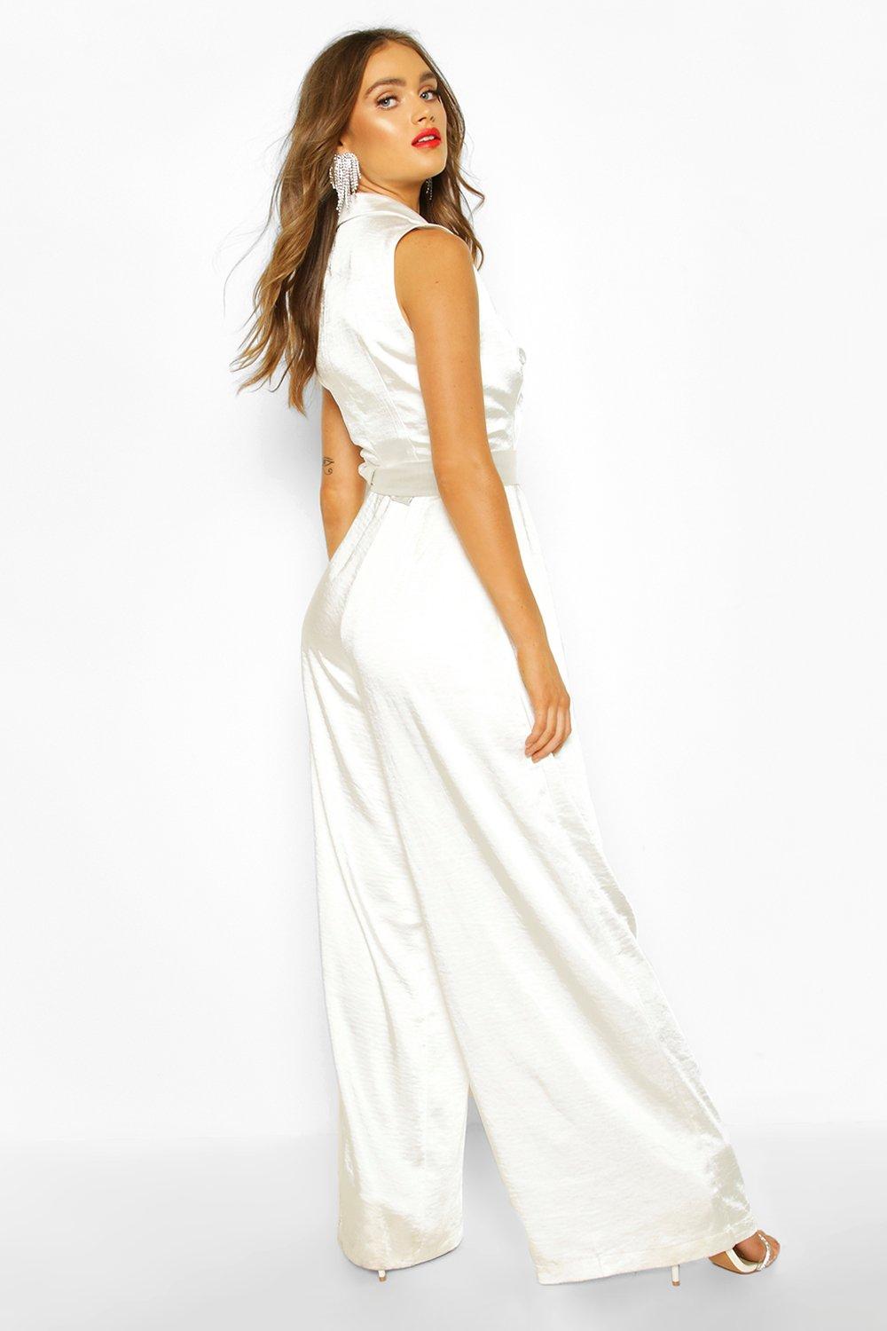 boohoo white jumpsuit