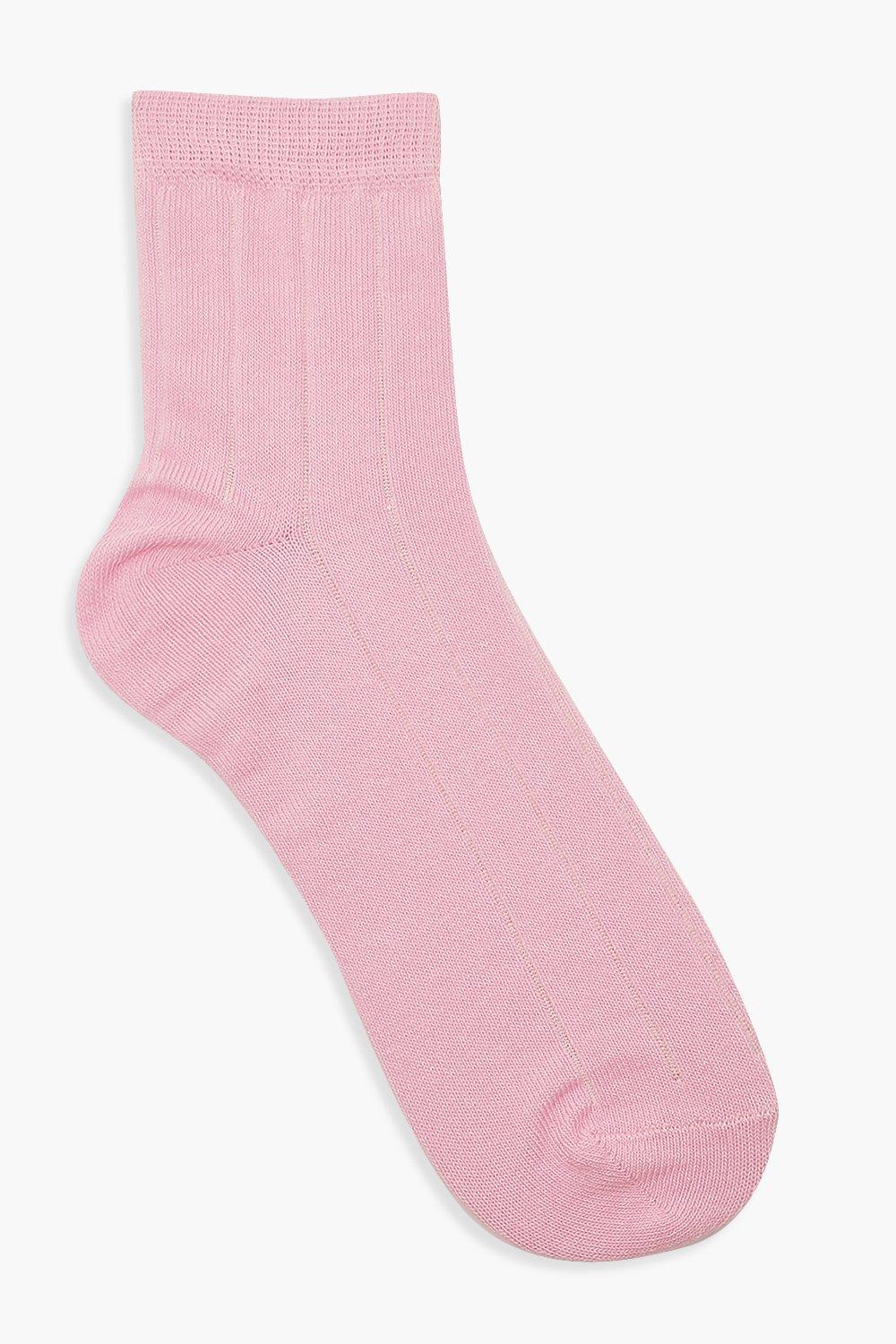 

Носки в широкий рубчик, Baby pink