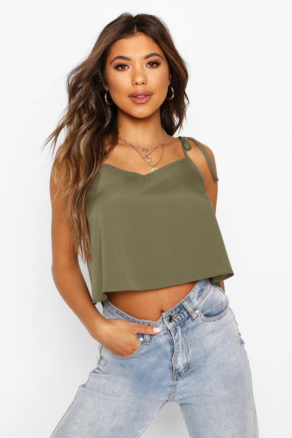 

Укороченная комбинация свободного кроя, Khaki