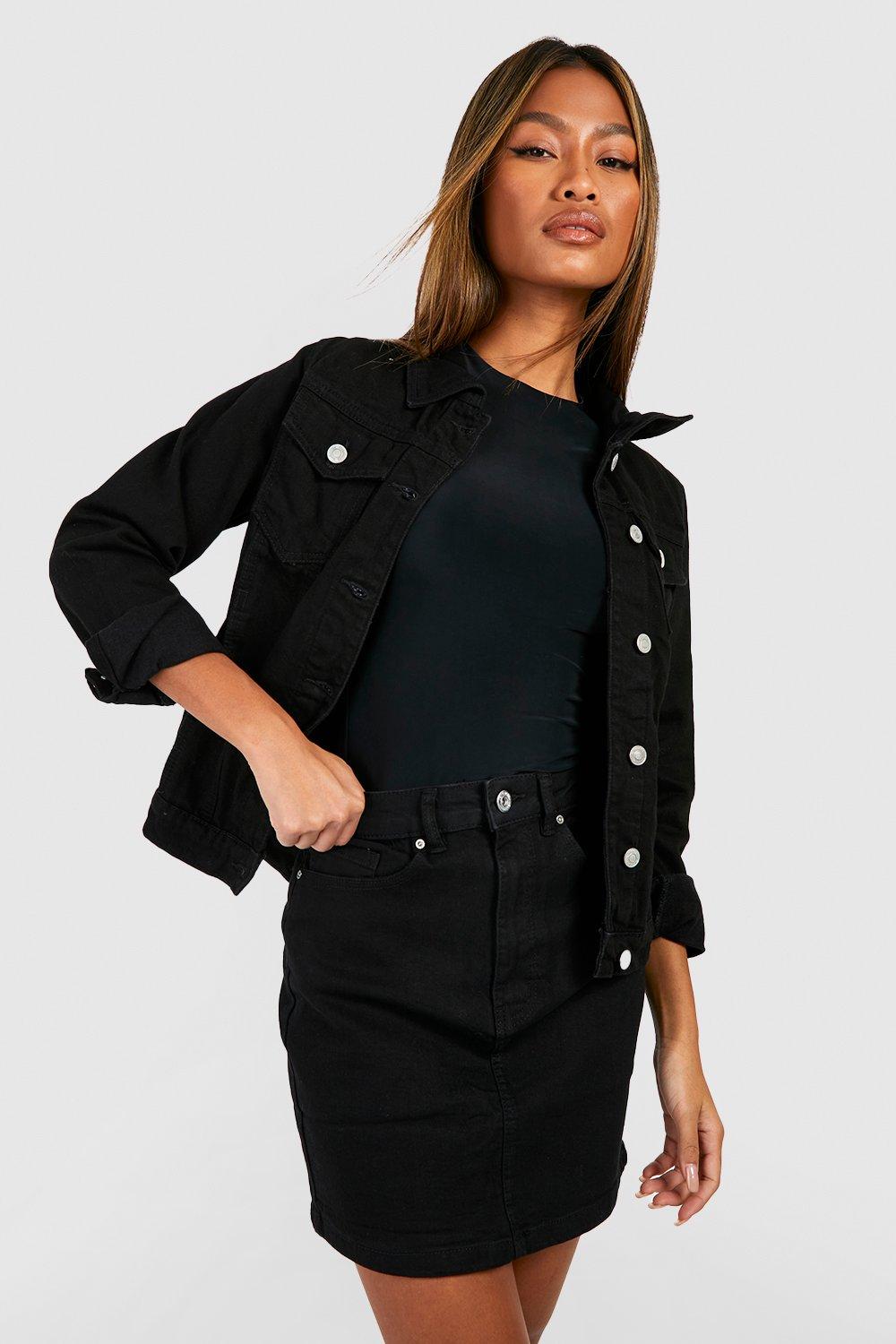 

Denim Western Jacket, Black