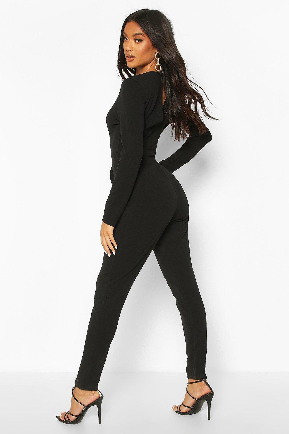 black one shoulder jumpsuit