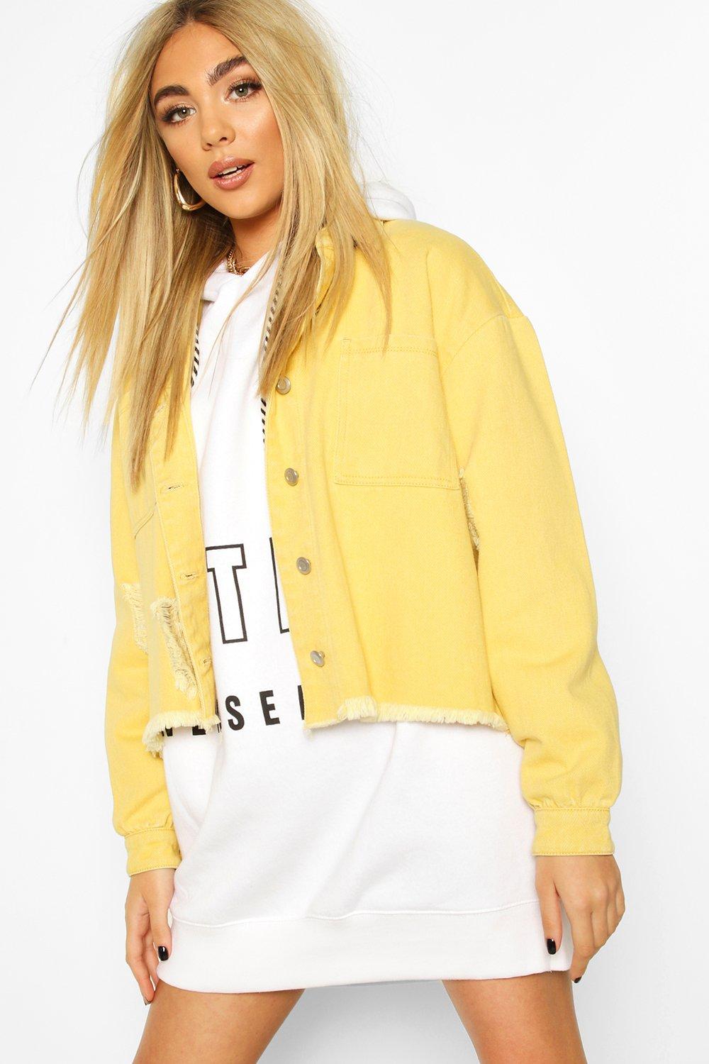 

Куртка оверсайз из денима, Yellow